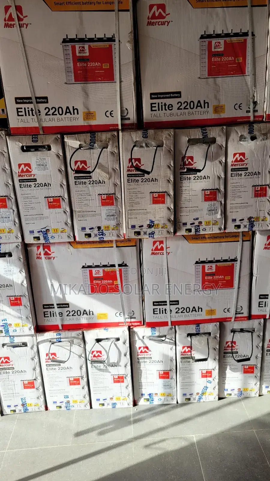Mercury Elite 220ah Tall Tubular Battery