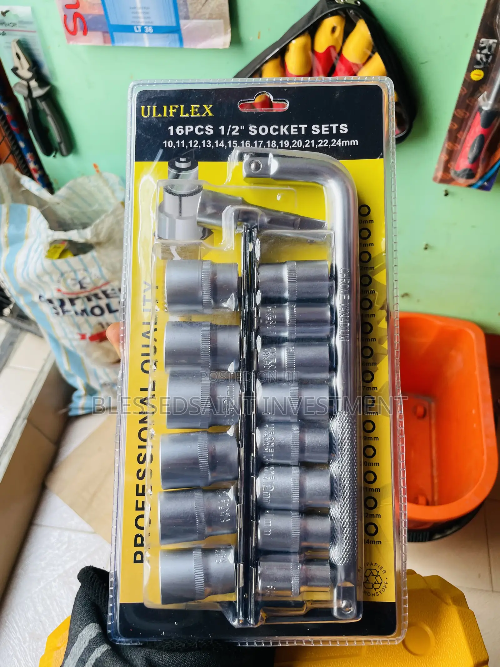 16 PCS 1/2” Socket Sets Uliflex