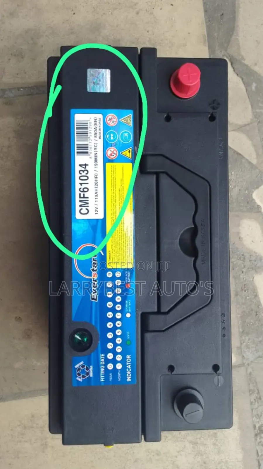 110ah Everstart Battery Made in Korea for Benz