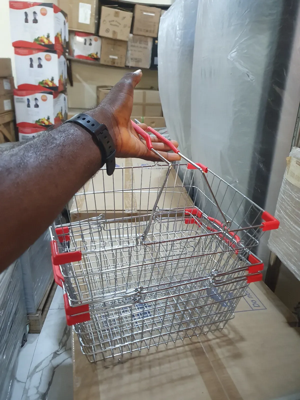 Supermarket Hand Baskets Stainless