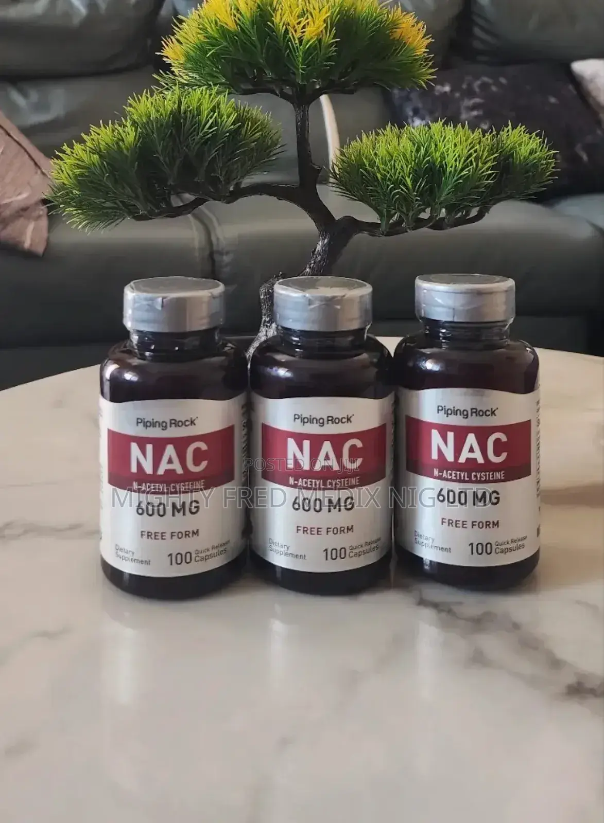 Piping Rock Nac 600mg 100 Capsules