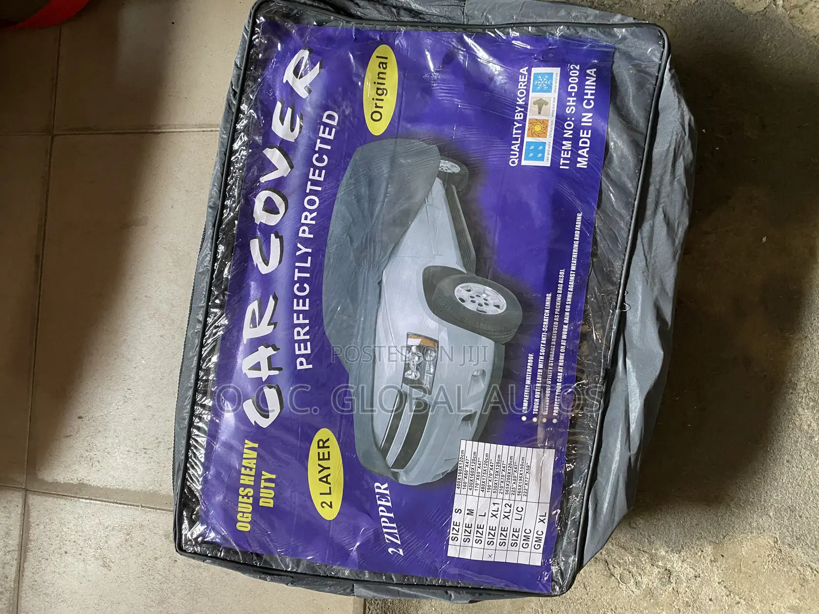 Original Car Cover With Zip All Cars Available