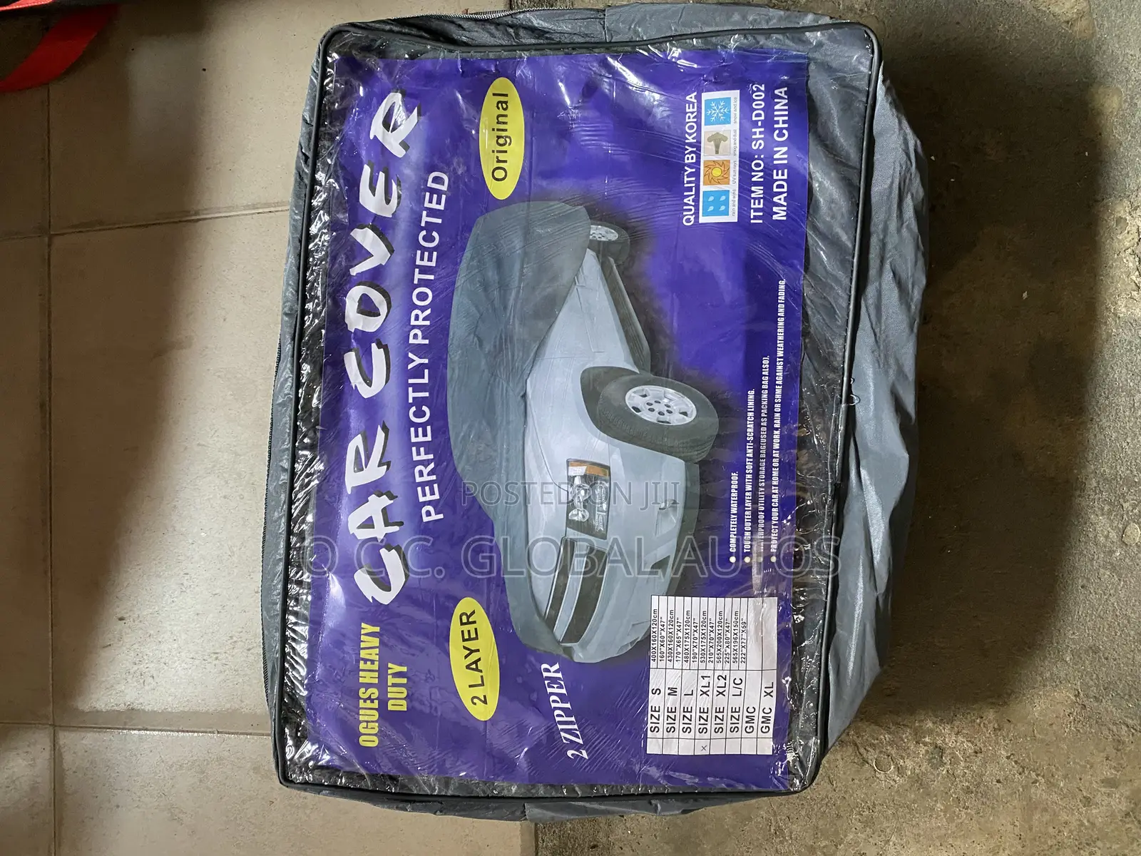 Original Car Cover With Zip All Cars Available