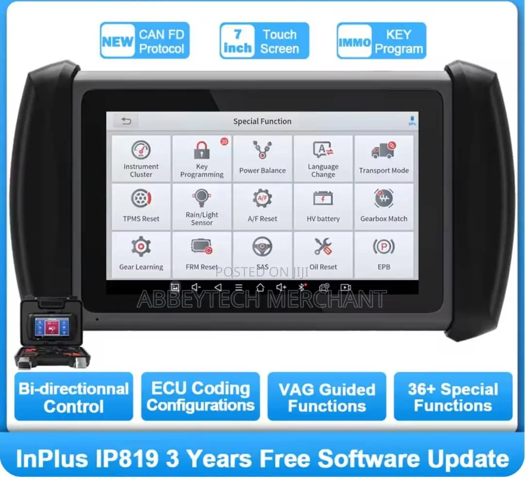 Professional Cars Scanner Xtool Inplus Ip819 Key and Ecu PRG