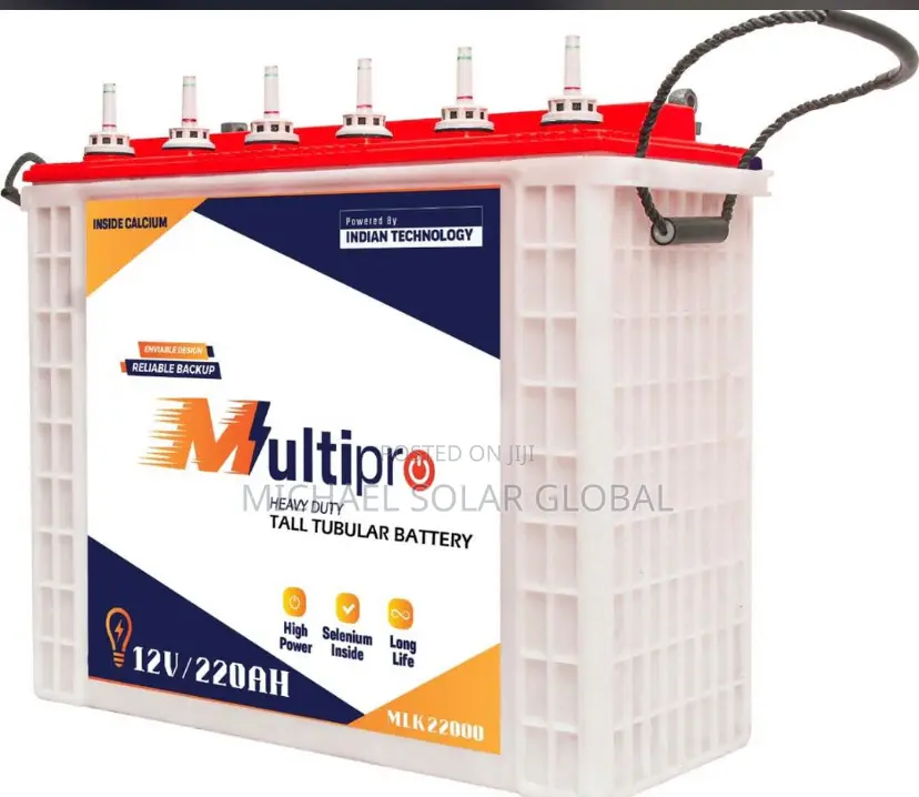 220ah 12v Multipro Tubular Battery