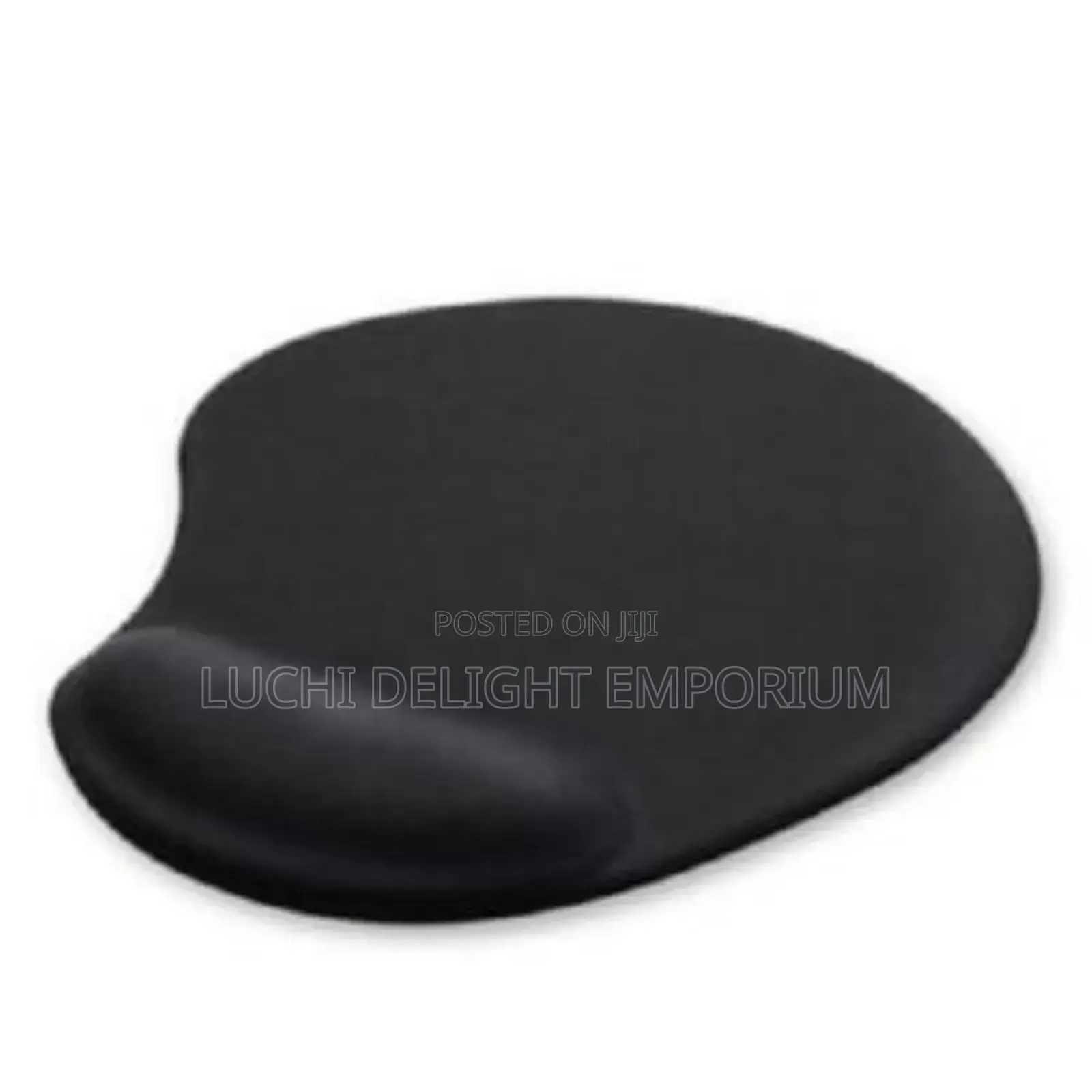 Mouse Pad With Gel Wrist Support - Black