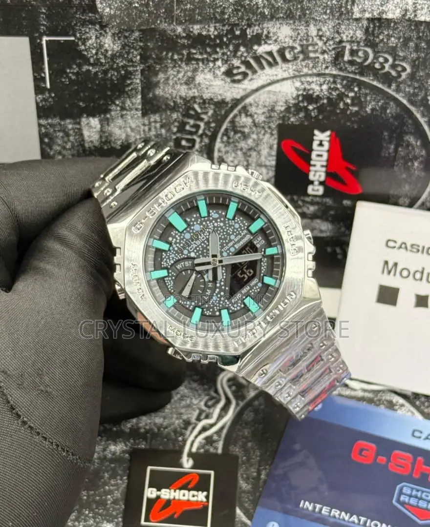 G-Shock Casio Quality Luxury Men Chain Strap Wristwatch