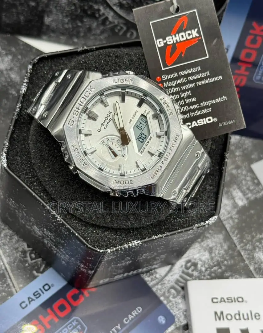 G-Shock Casio Quality Luxury Men Chain Strap Wristwatch
