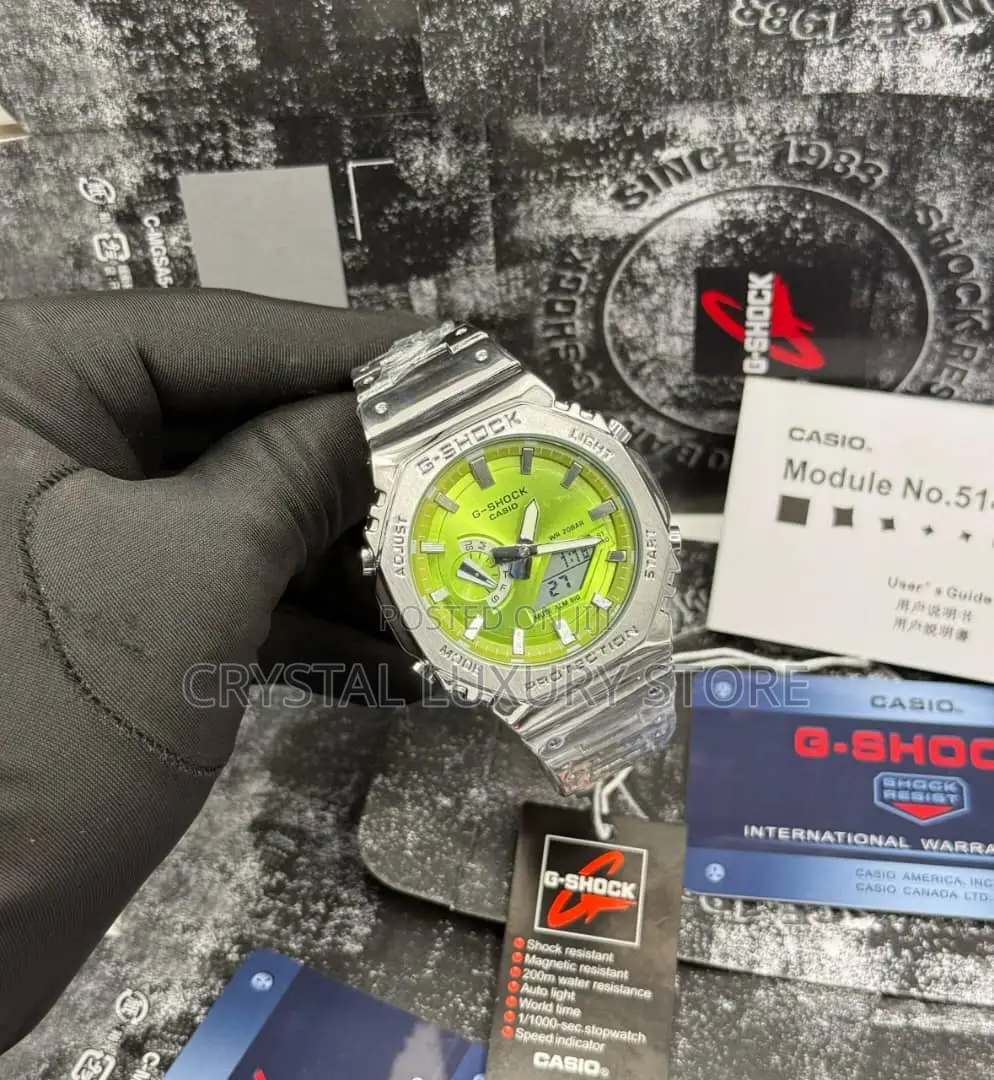 G-Shock Casio Quality Luxury Men Chain Strap Wristwatch