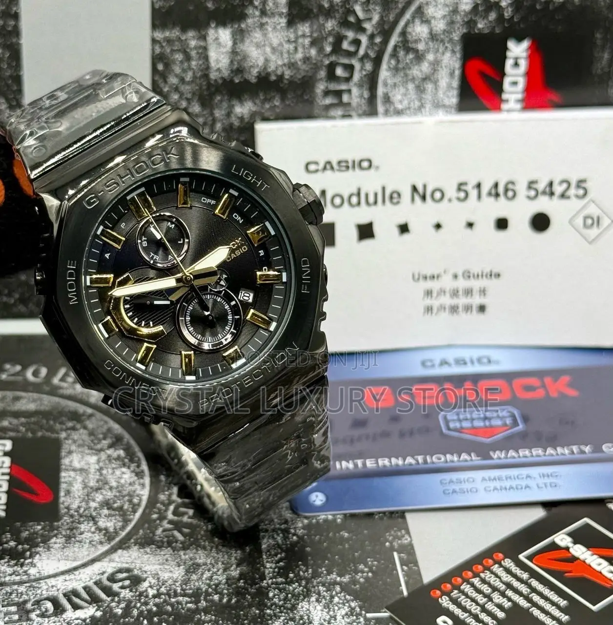 G-Shock Casio Quality Luxury Men Chain Strap Wristwatch