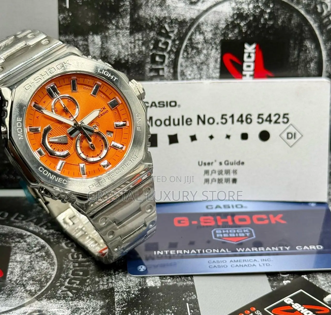 G-Shock Casio Quality Luxury Men Chain Strap Wristwatch