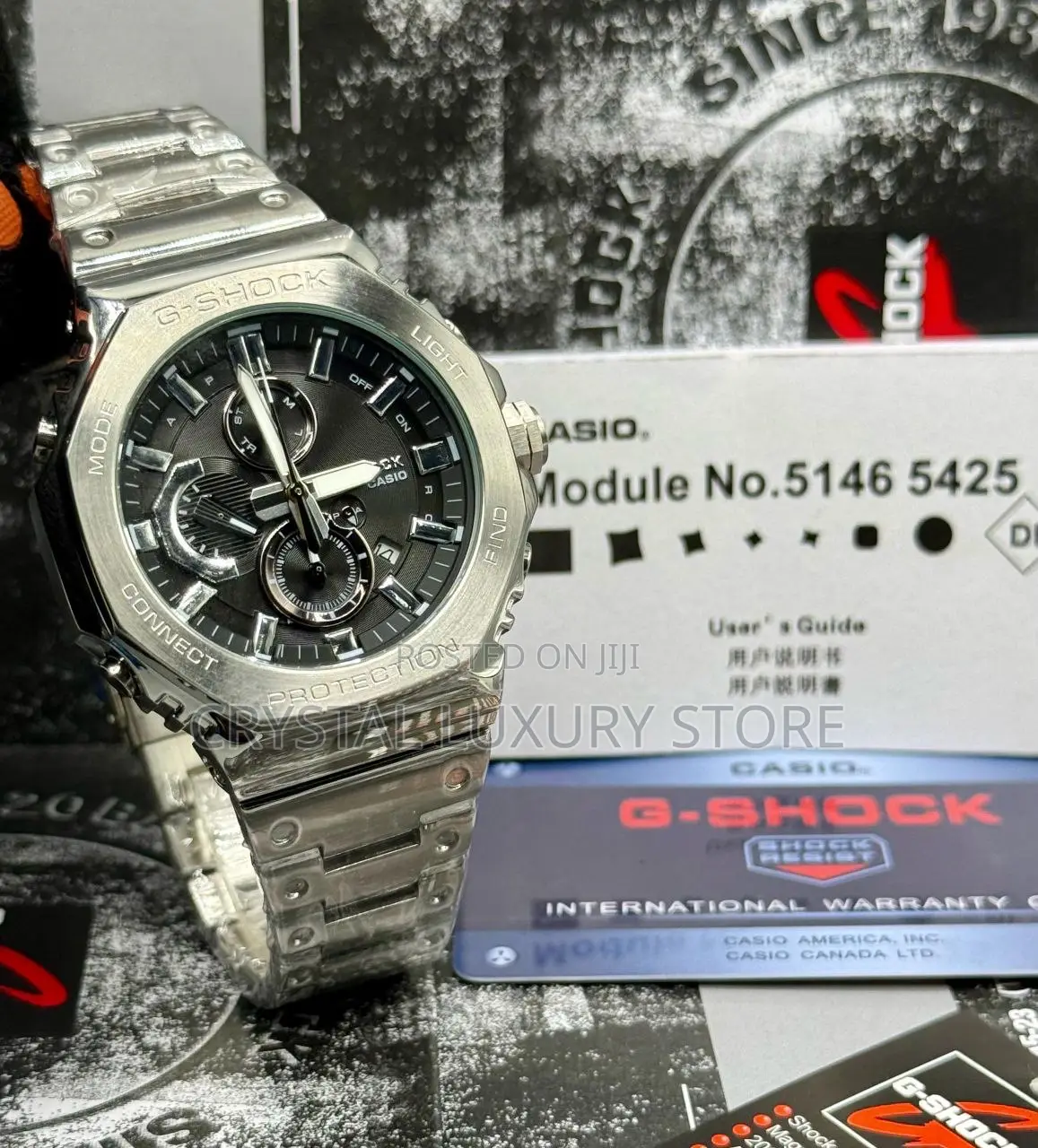 G-Shock Casio Quality Luxury Men Chain Strap Wristwatch