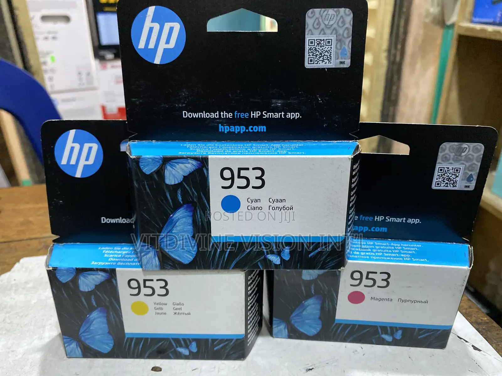 Hp 953 Ink Cartridge Cyan,Yellow Mage Pro 7720,7740