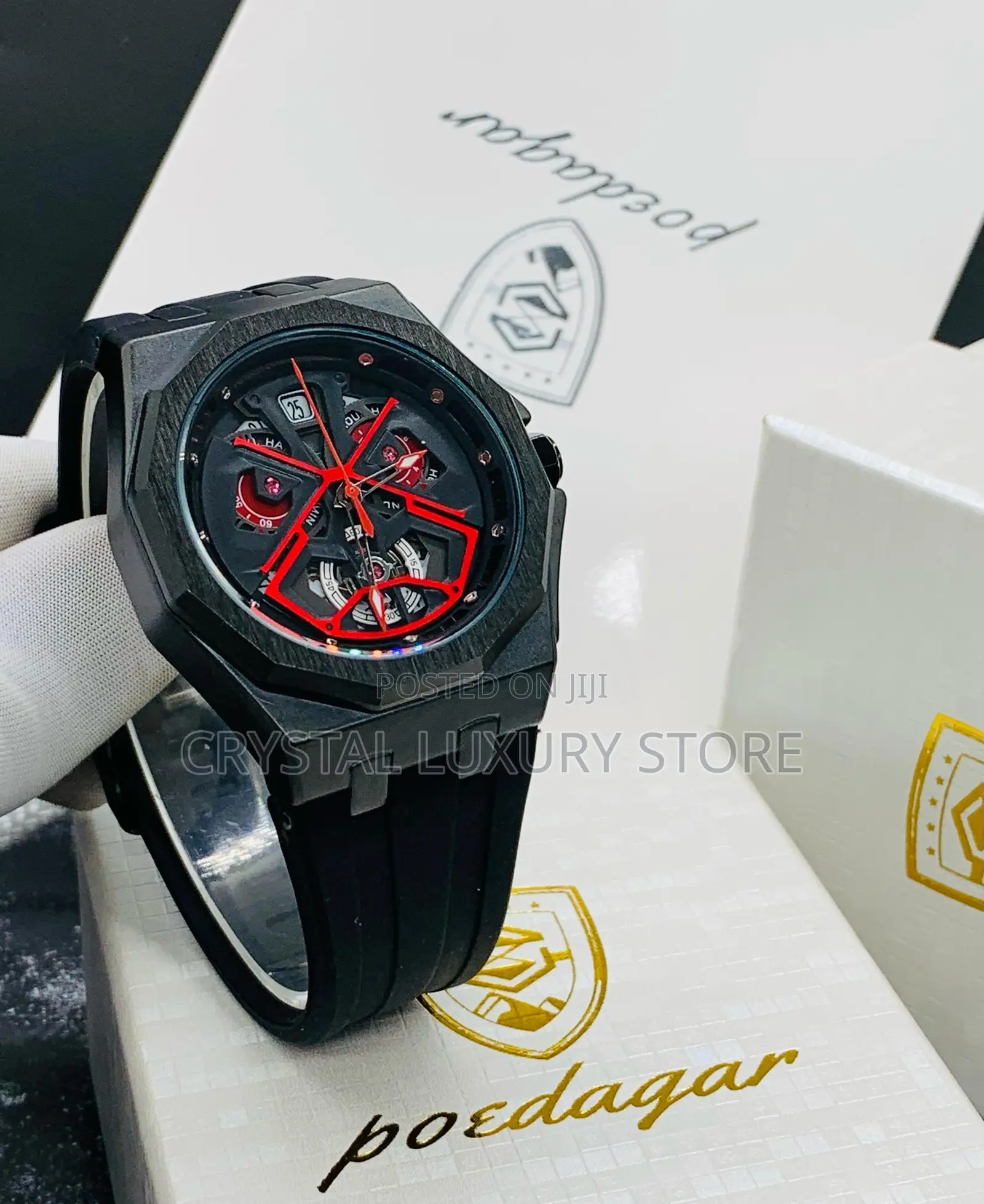 High Quality Araneae Poedegar Rubber Wristwatch
