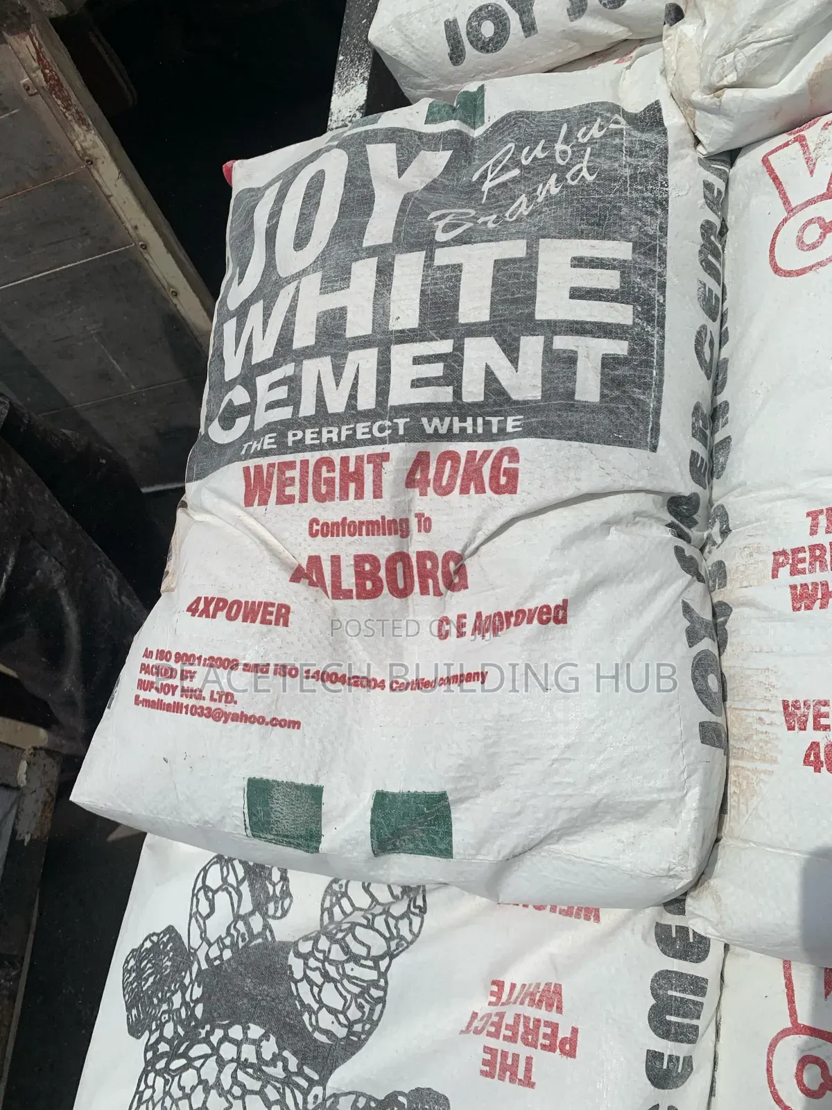 40kg Joy White Cement