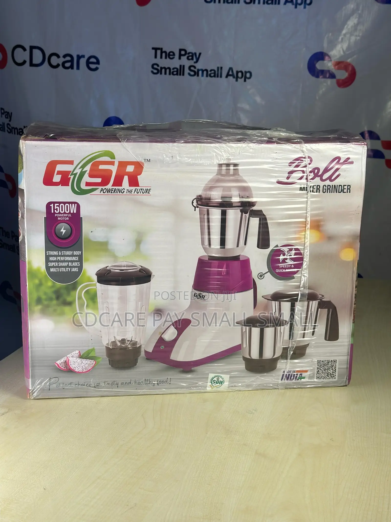 Pay Small Small Gsr Bolt Mixer Grinder On Cdcare.App