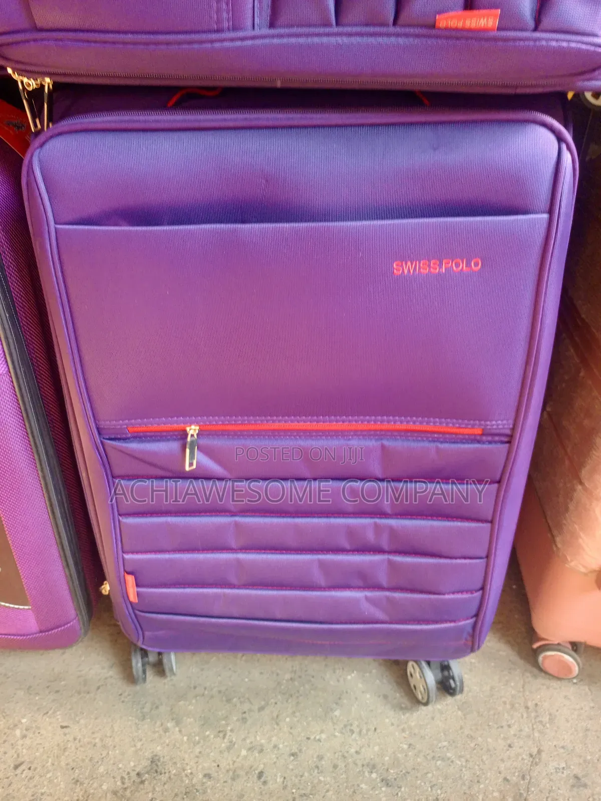 Set of 3 Purple Swiss Polo