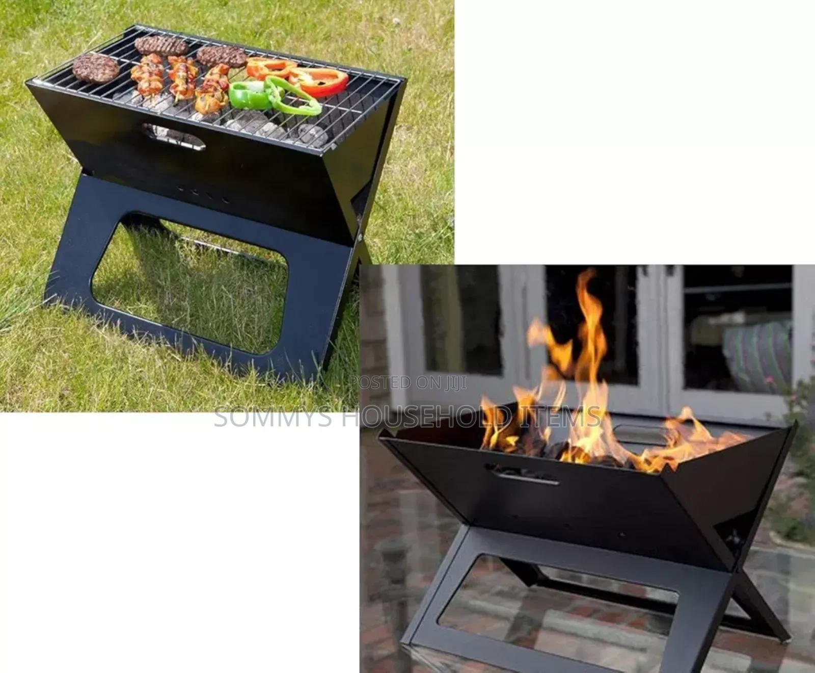 Foldable Charcoal Barbecue Grill