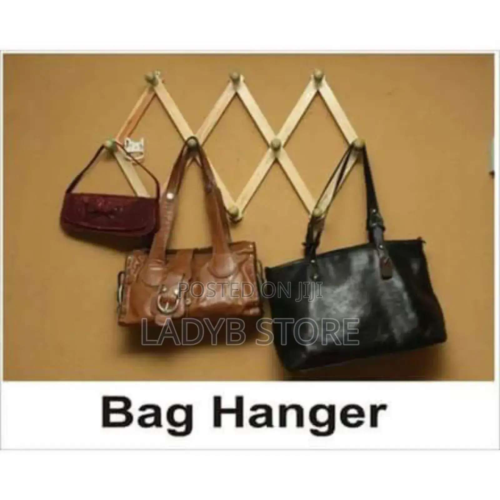 Wooden Bag Hanger