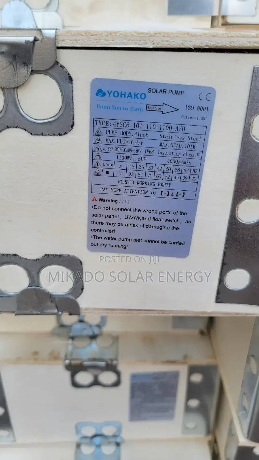 1.5hp Yohako Ac Dc Solar Submersible