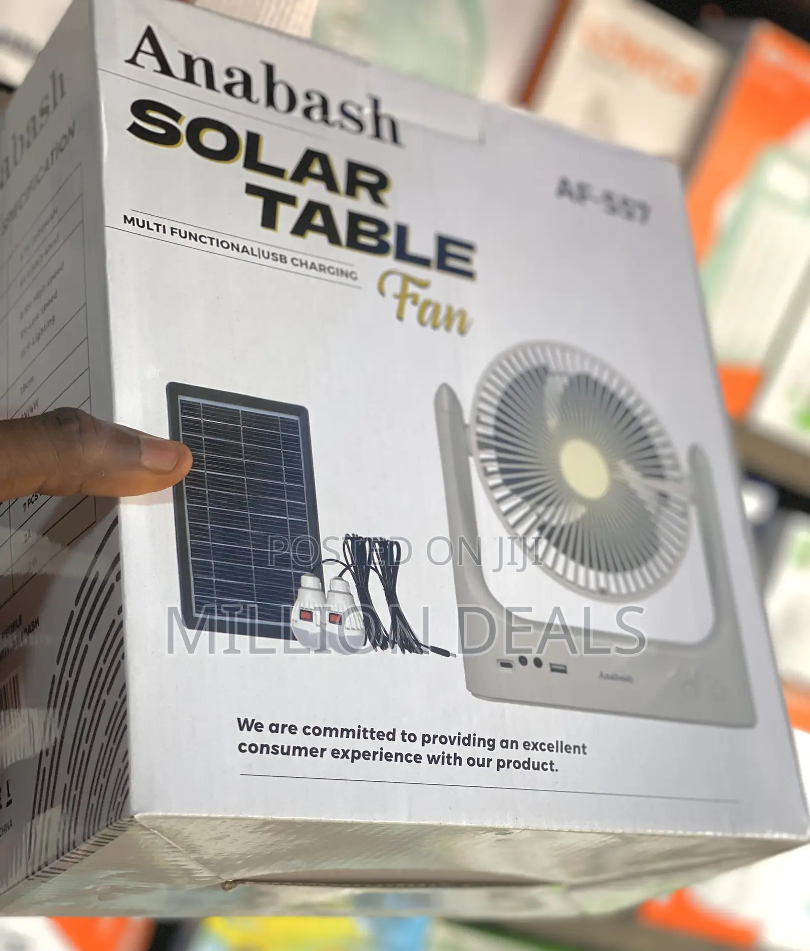 Solar Table Multi Functional Fan
