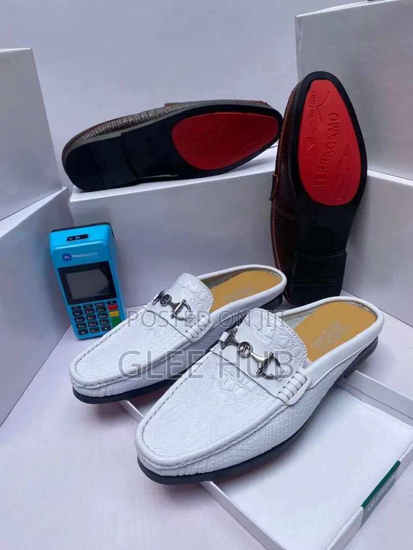 White Half Shoes