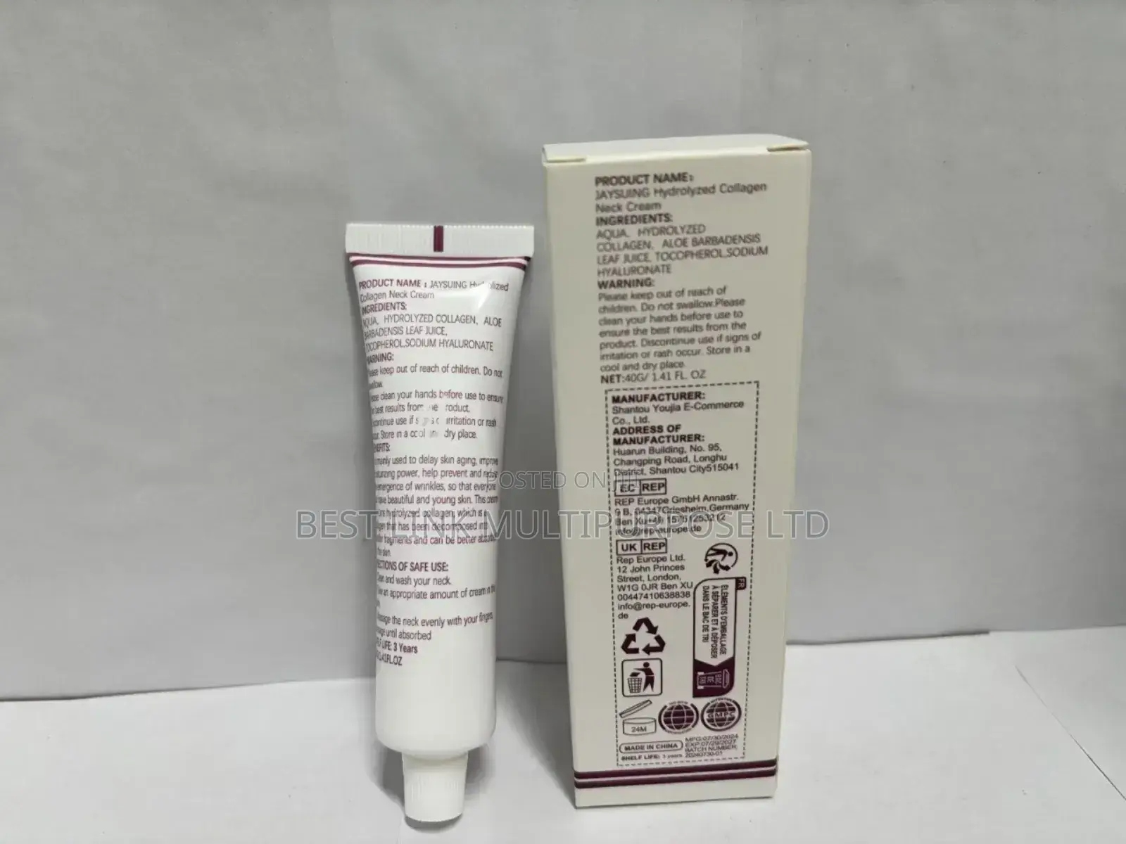 Hydrolyzed Collagen Face and Neck Cream /Skin Care.