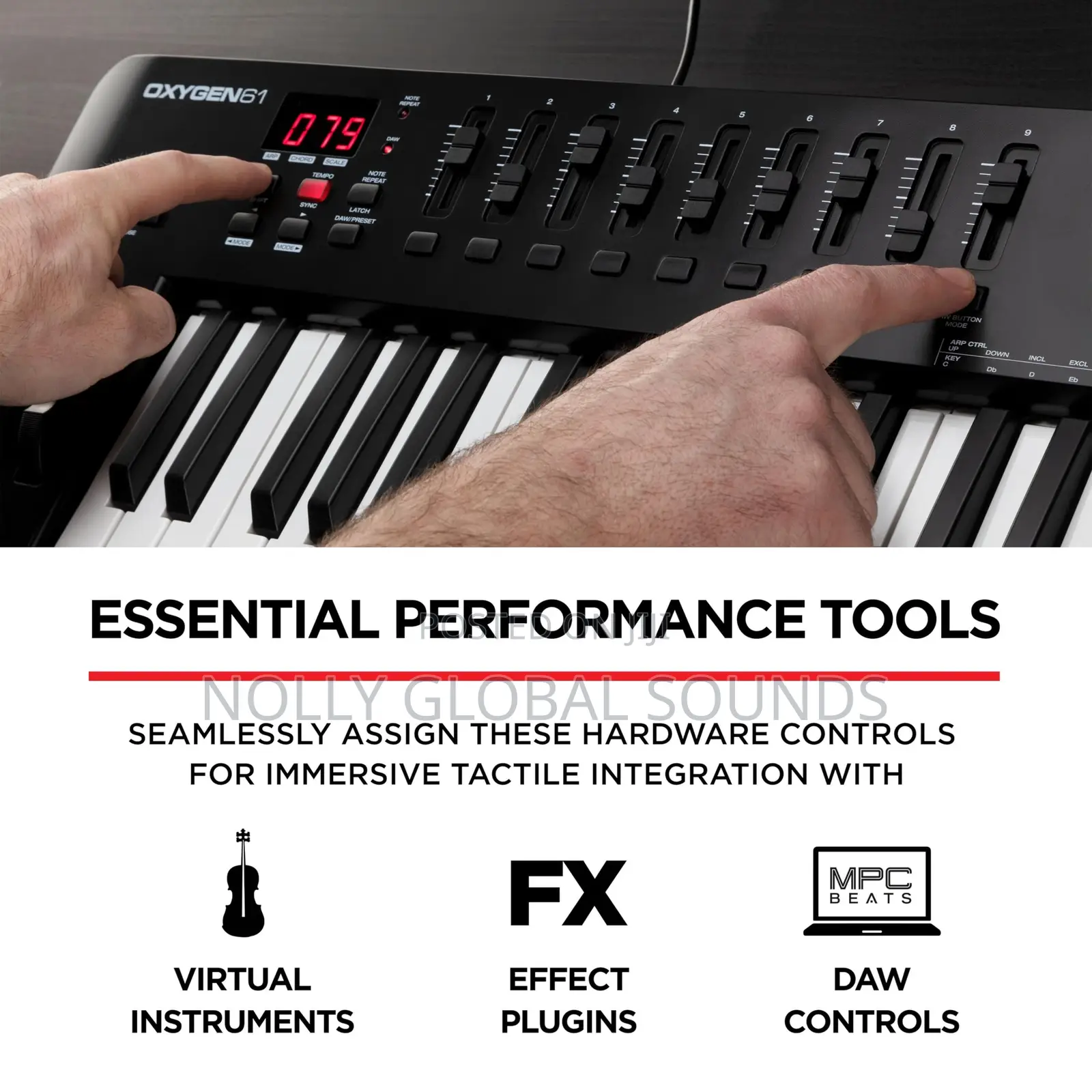 M-audio Oxygen 61 – 61 Key Usb Midi Keyboard With Beat Pads