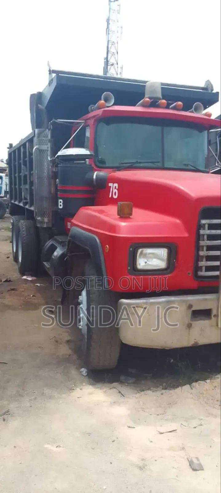 Company Used Rd Mack Ten Tyres Dump Truck Highest Grade Engi
