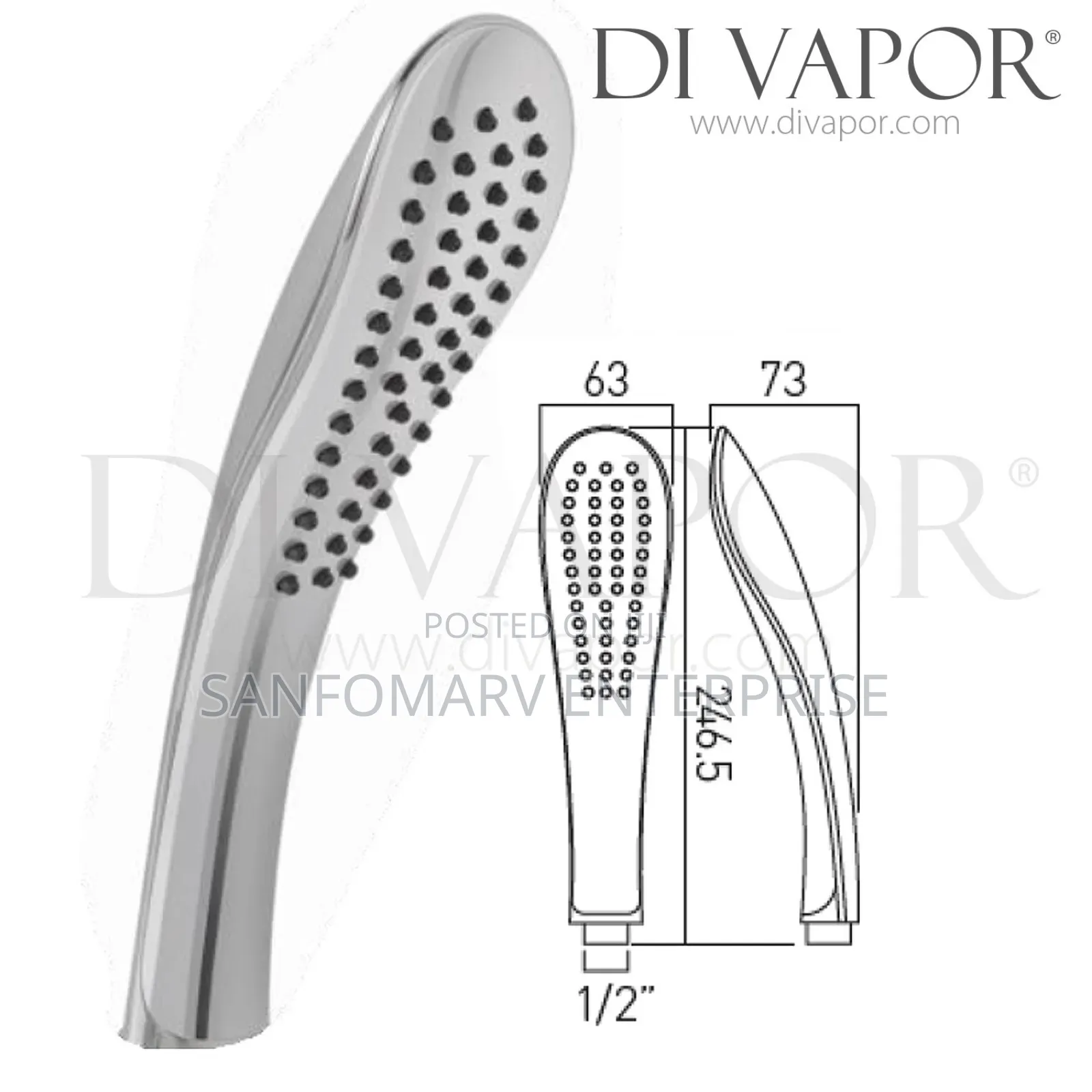 Vado Unique Shower Handle With Cable