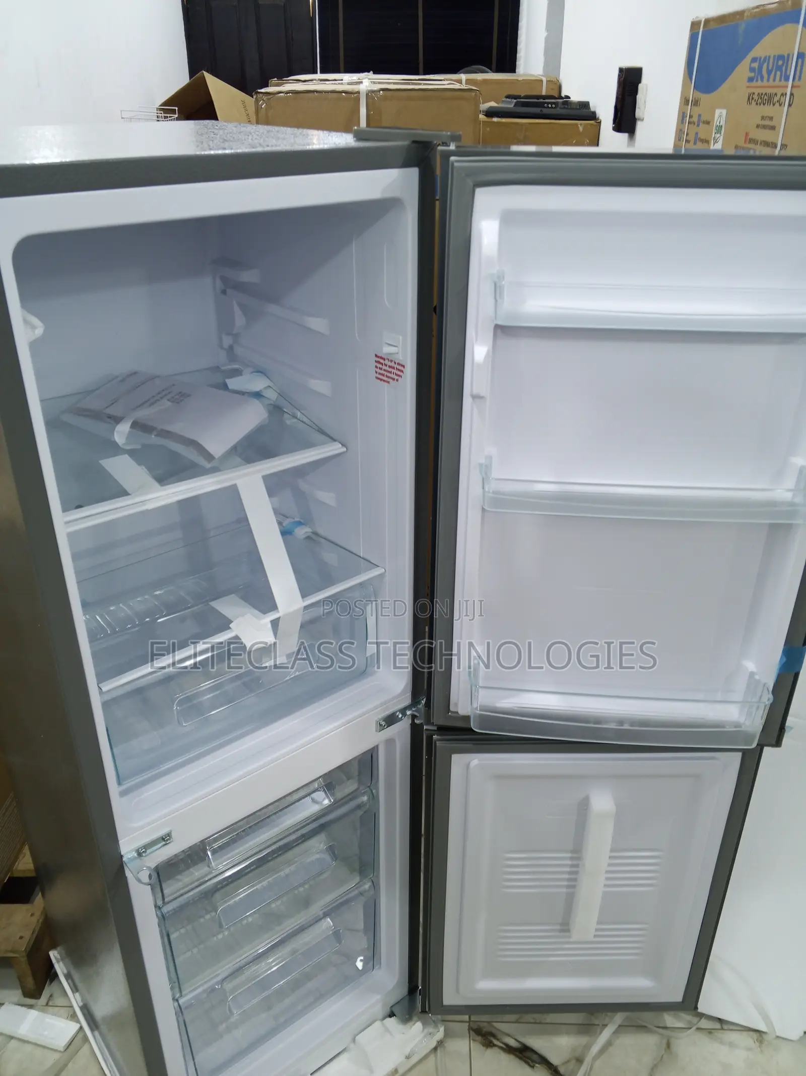Improved Cooling 170 Liters Skyrun Double Door Refrigerator