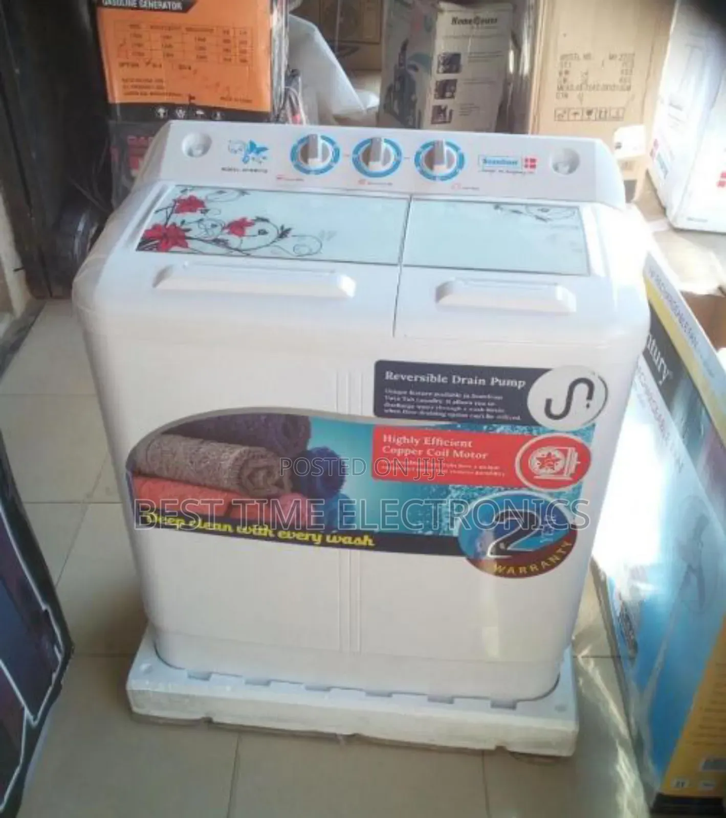 Original Scanfrost 7kg Twin Washing Machine