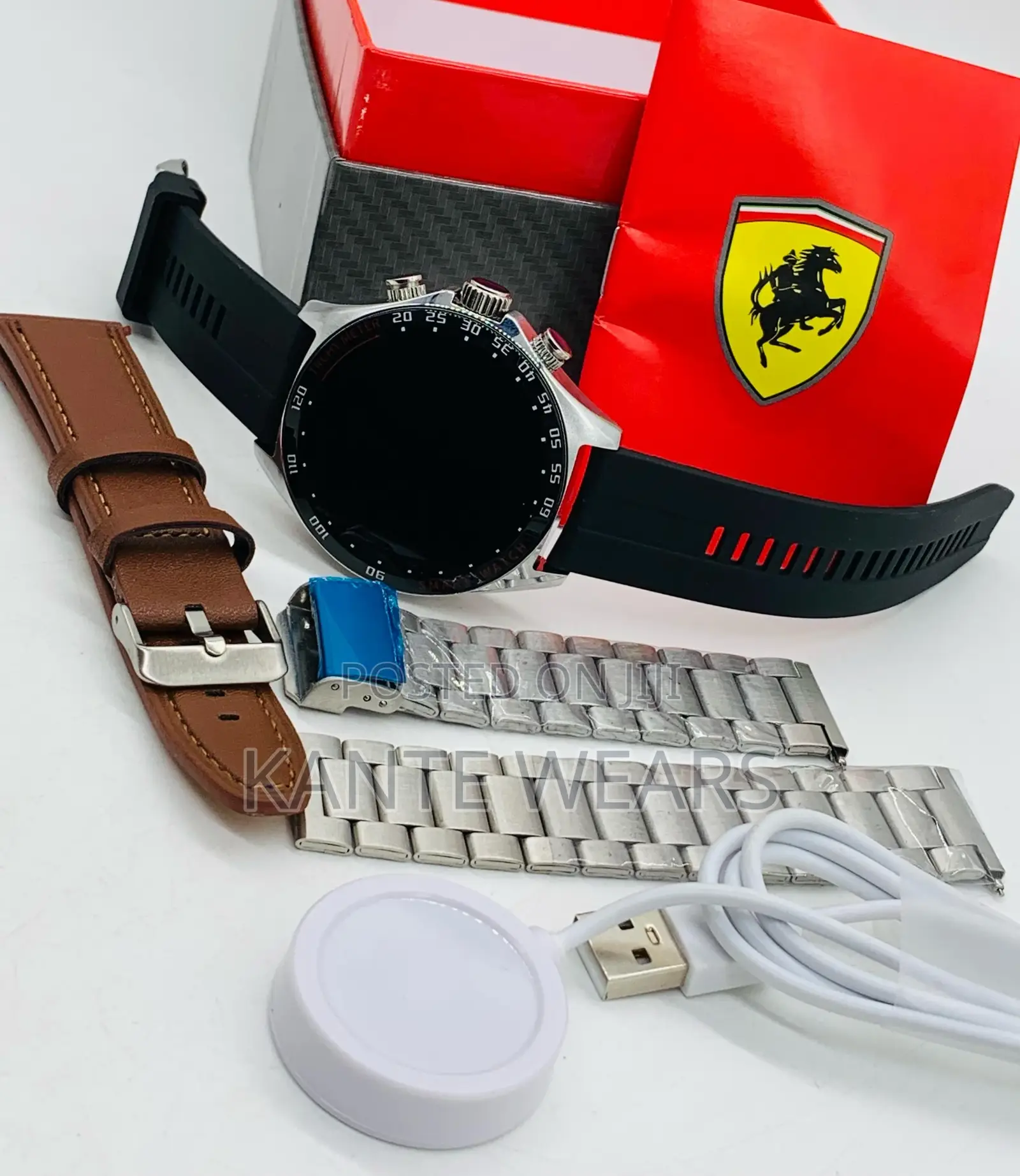 Ferrari Round Structured Smartwatch