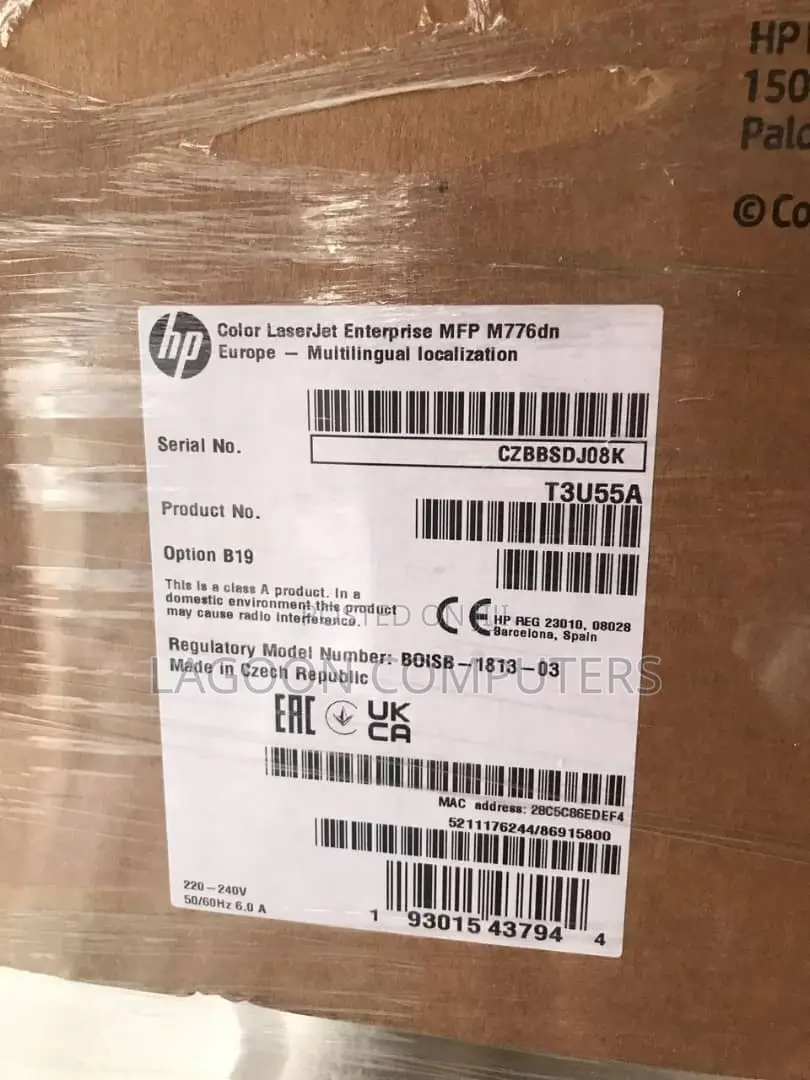 Hp Laserjet Enterprise MFP M776dn Laser All-in-One Printer