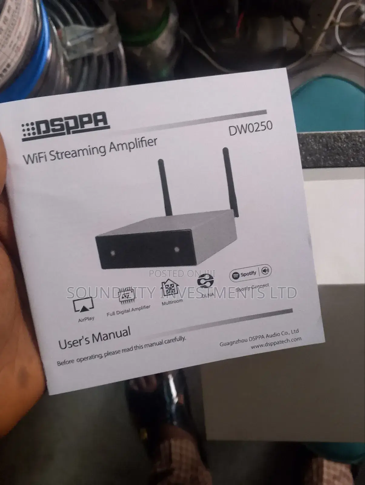 Arylic/Dsppa Wifi Streaming Amplifier for Ceiling Speakers.