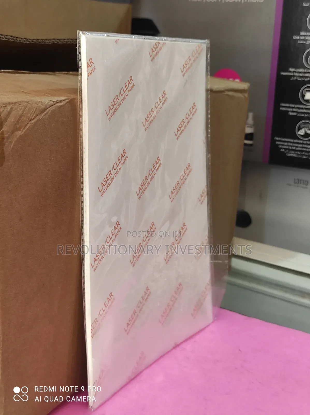 Water Slide Laser Transfer Paper