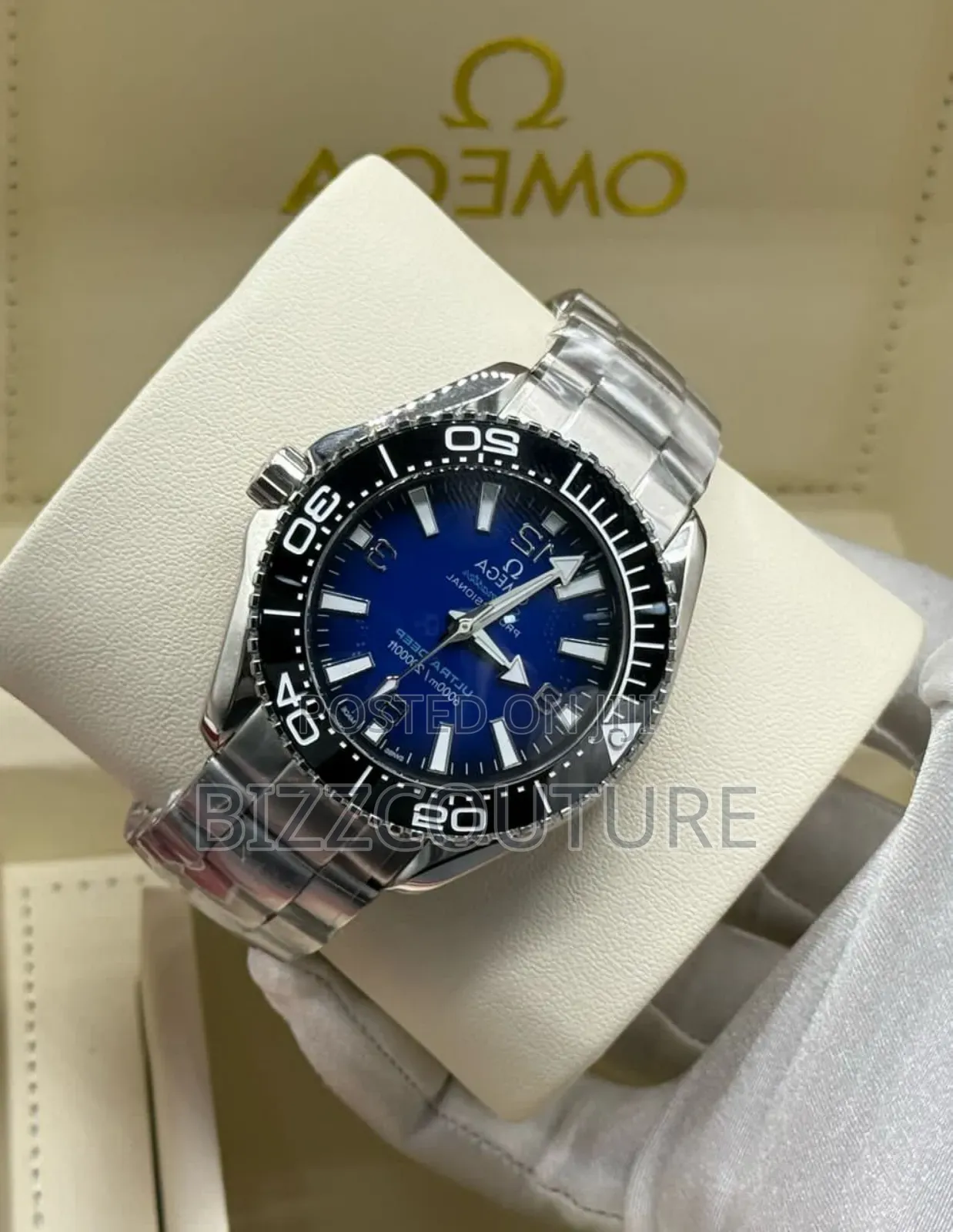 Original Omega Silver Stainless Steel Watch