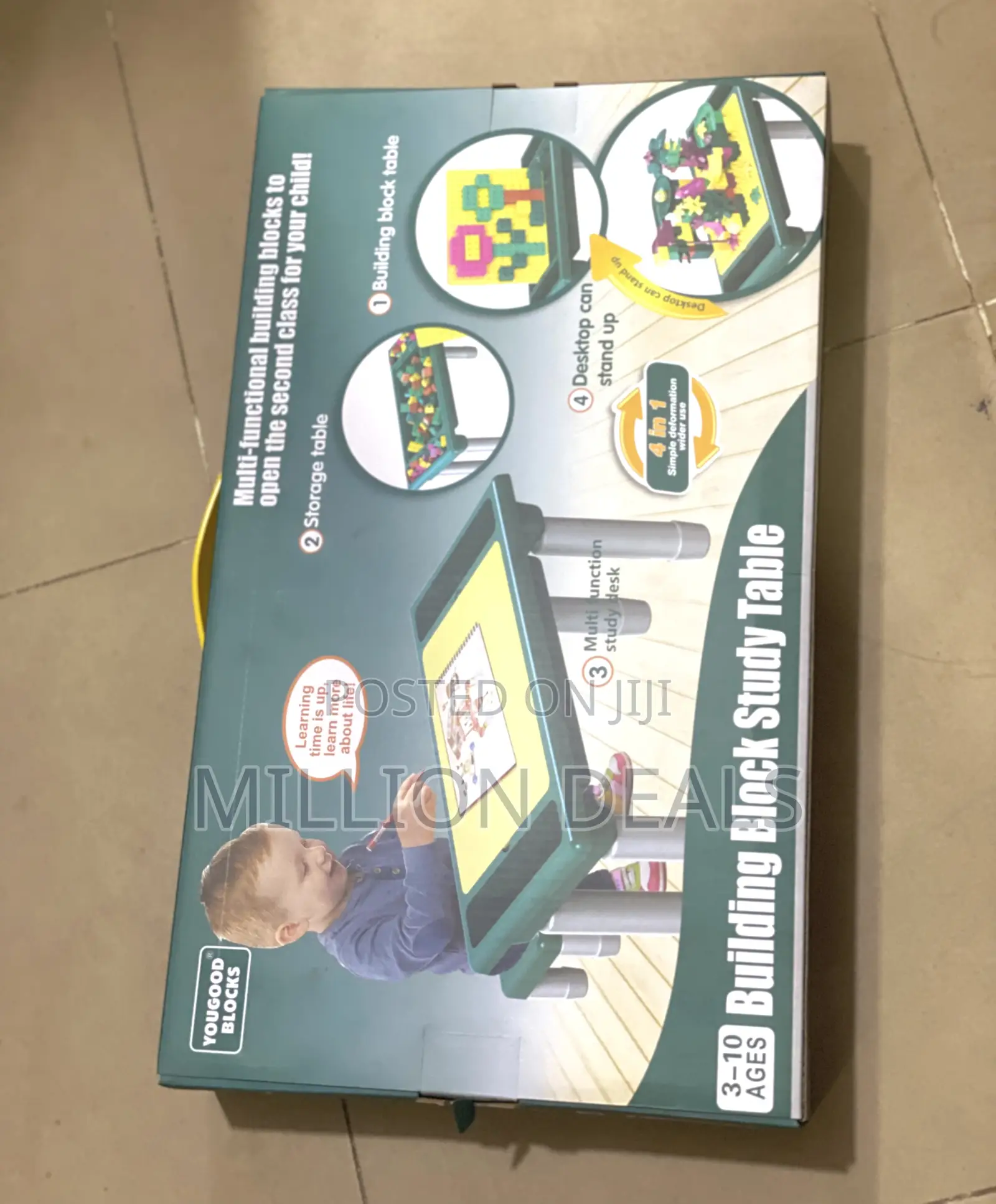 Building Block Study Table Ages 3 - 10years