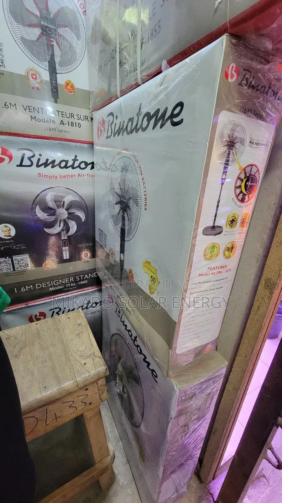 18" Rechargeable Binatone Nice Cooling Fan