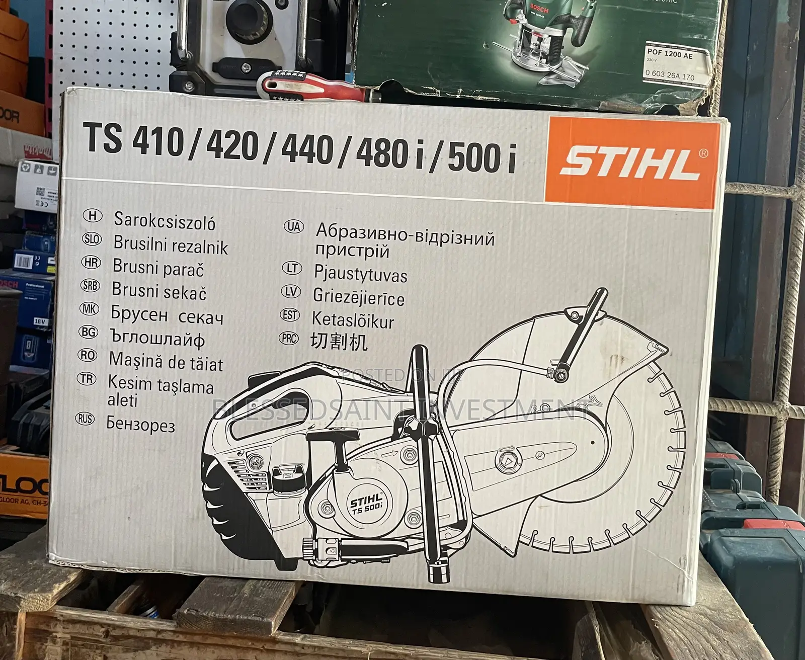 Original Stihl Concrete Cutting Machine Ts-420 350mm