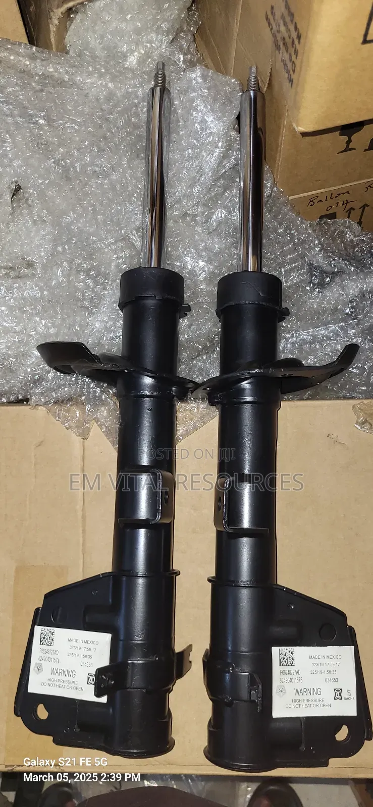 2019 Chrysler Pacifica Front Shocks
