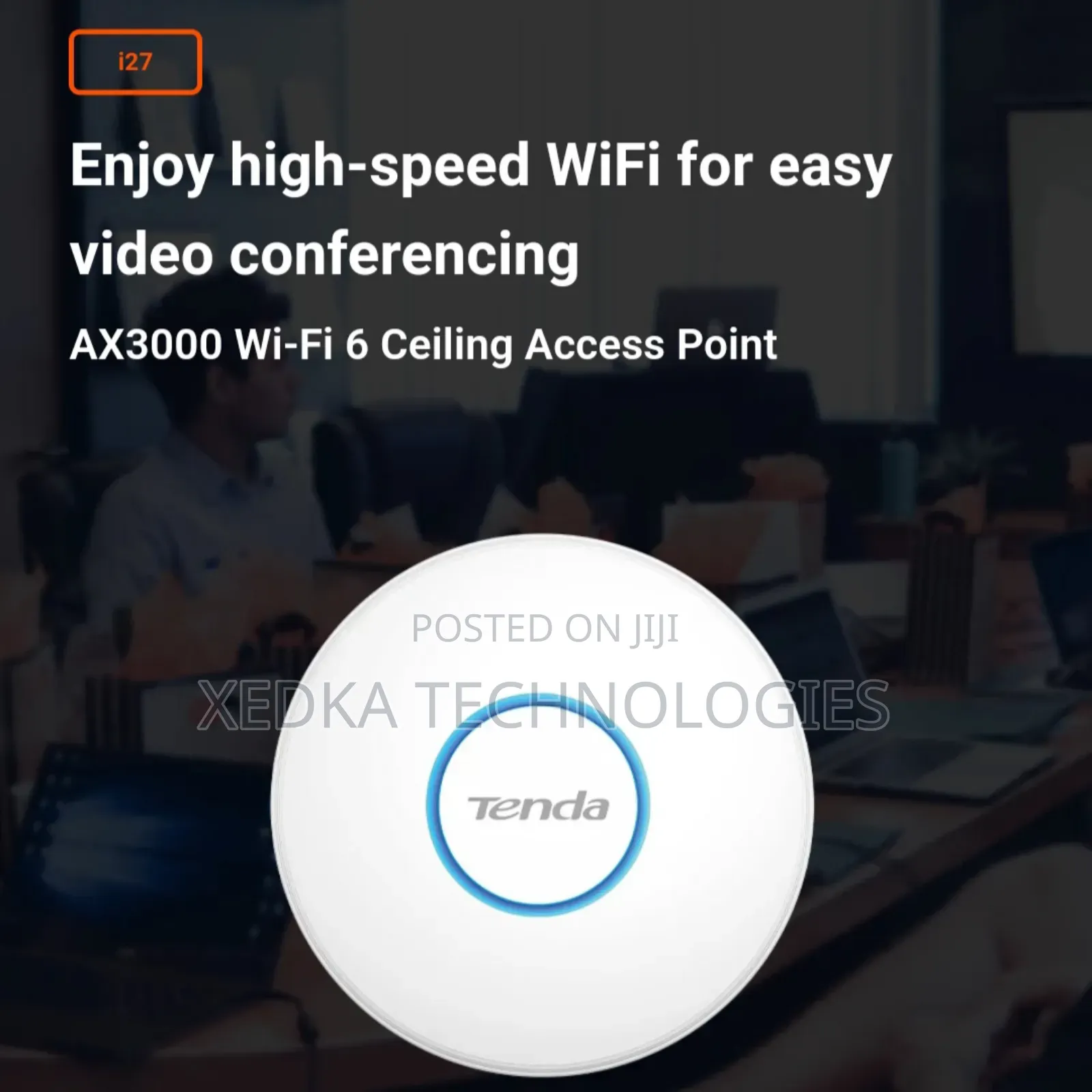 Tenda Ax3000 Wifi 6 Dual Band Gigabit Poe Ceiling Ap