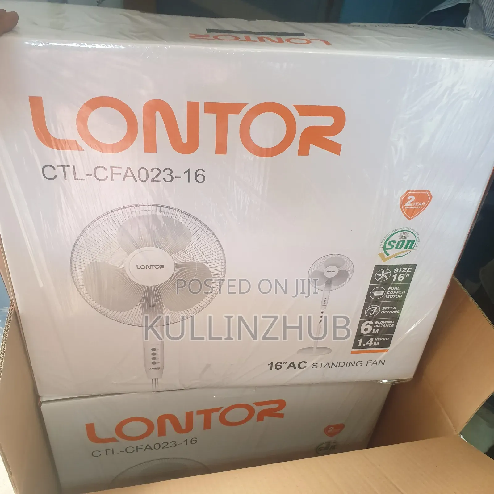 Lontor 16-Inch Ac Standing Fan - CTL-Cfa023-16