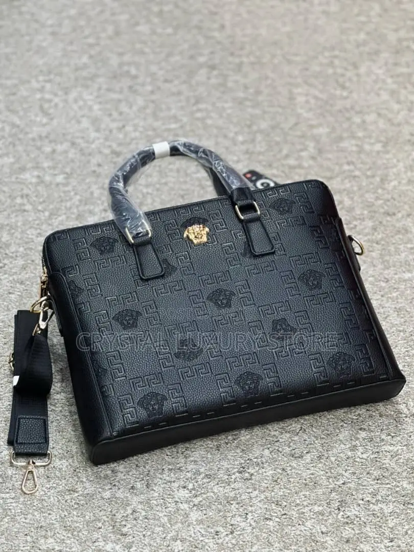 High Quality Luxury Men Genuine Leather Laptop Bag
