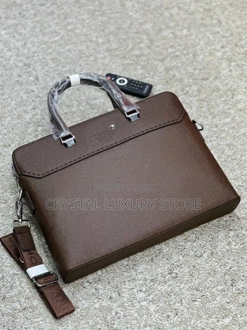 High Quality Luxury Men Genuine Leather Laptop Bag