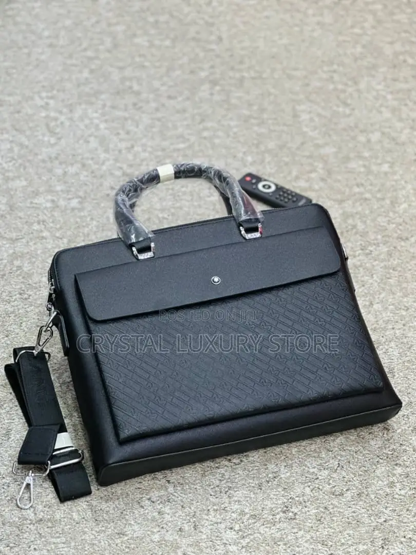 High Quality Luxury Men Genuine Leather Laptop Bag