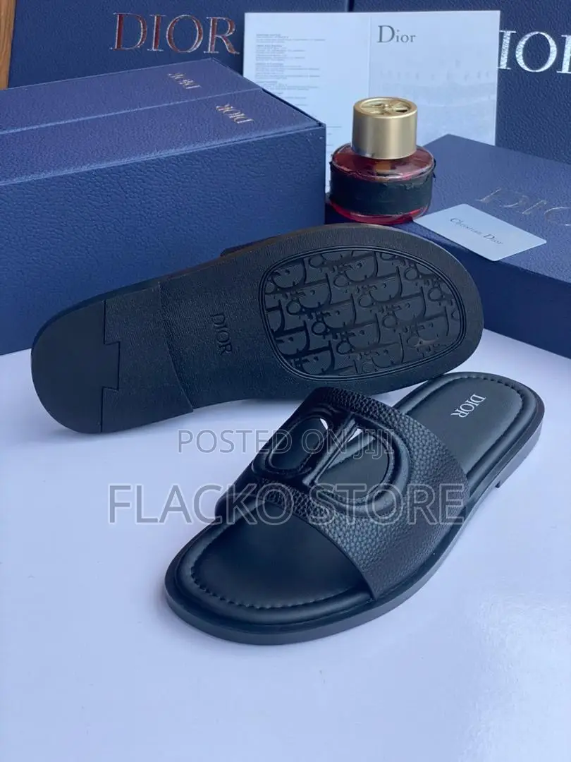 Original Christain Dior Leather Slippers
