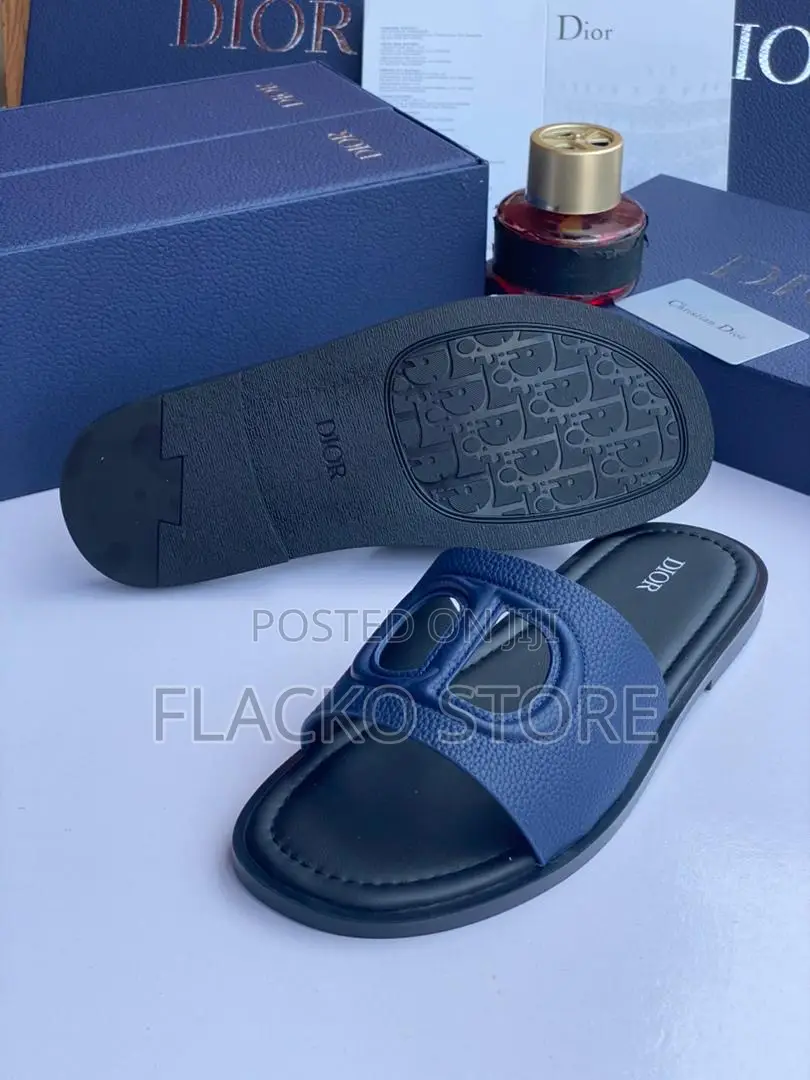 Original Christain Dior Leather Slippers