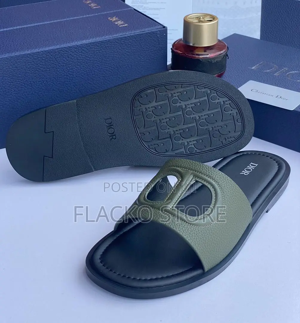 Original Christain Dior Leather Slippers