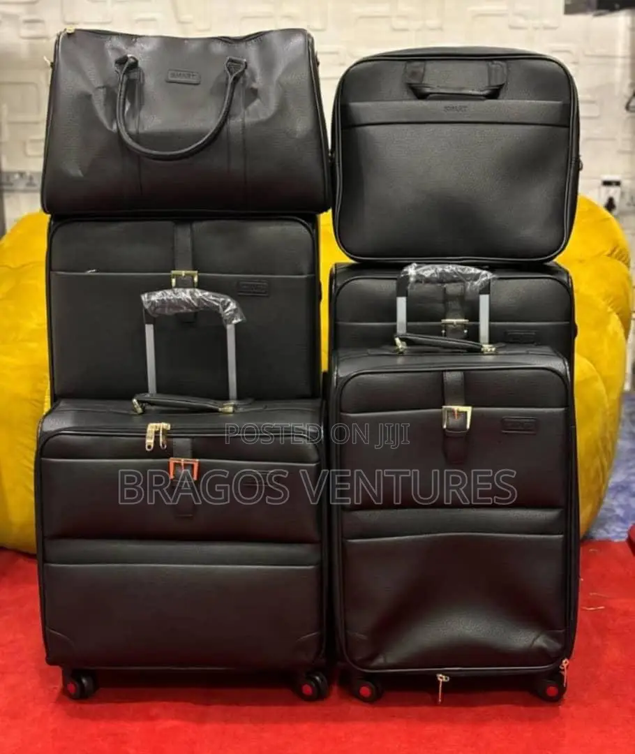 Leather Set of 6pcs Travel Box